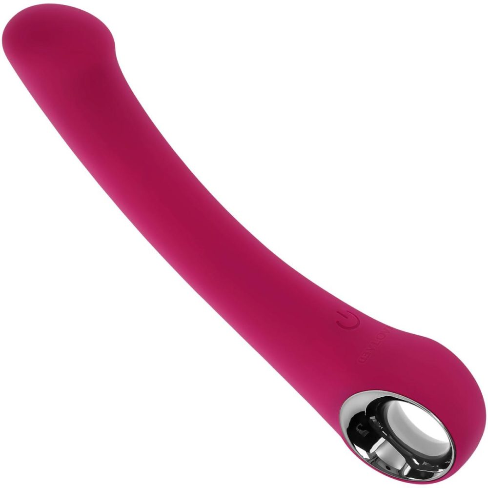 Stimulators | Pleasure Curve Rechargeable Waterproof Silicone G-Spot Vibrator With Ring Handle