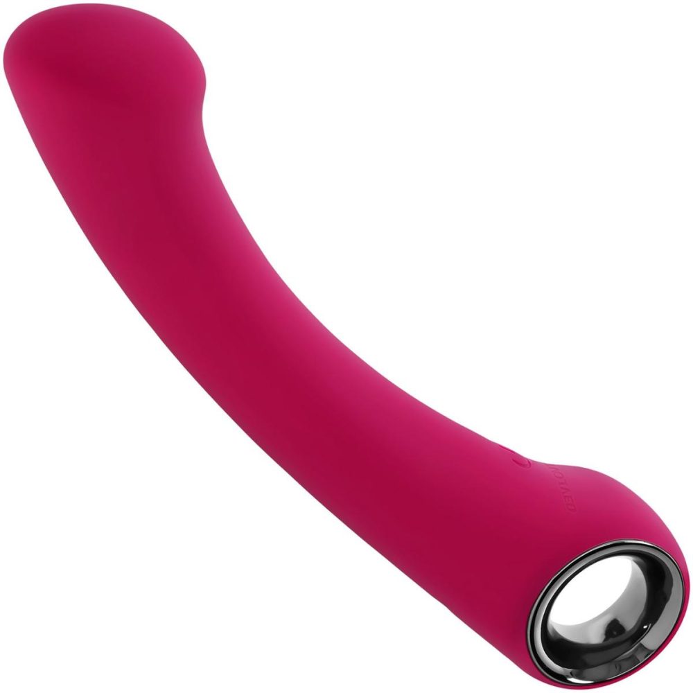 Stimulators | Pleasure Curve Rechargeable Waterproof Silicone G-Spot Vibrator With Ring Handle