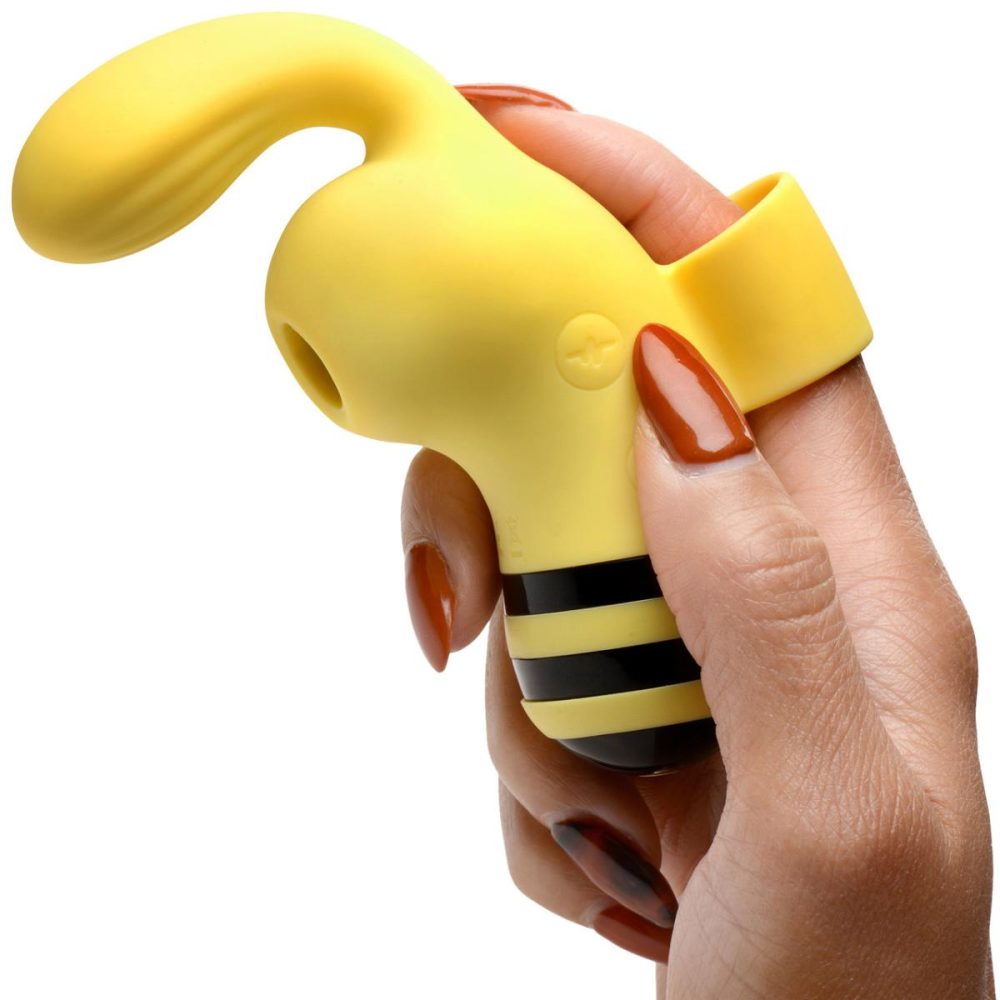 Stimulators | Shegasm Sucky Bee Rechargeable Silicone Clitoral Stimulating Finger Vibrator With Suction