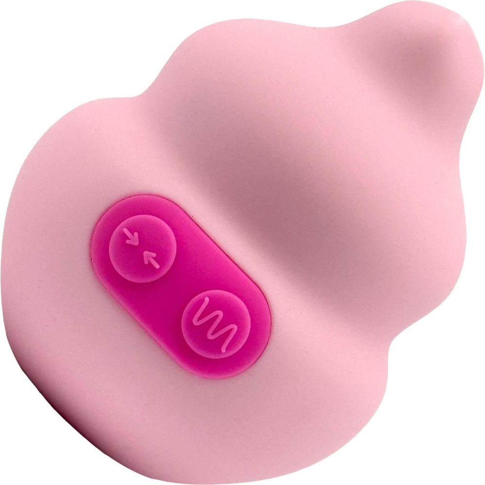 Stimulators | Squish Squeeze Responsive Rechargeable Waterproof Silicone Vibrator – Quartz & Cerise