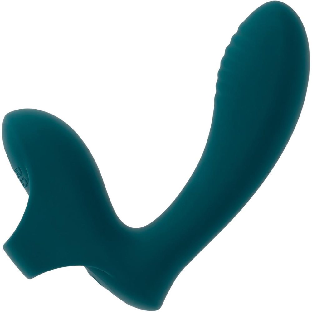 Stimulators | Wrapped Around Your Finger Rechargeable Silicone G-Spot & P-Spot Vibrator – Green