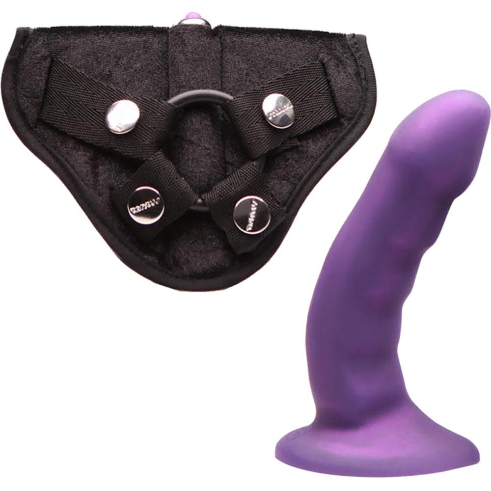 Strap-On Harness Kits | Curve Dildo And Harness Kit – Amethyst