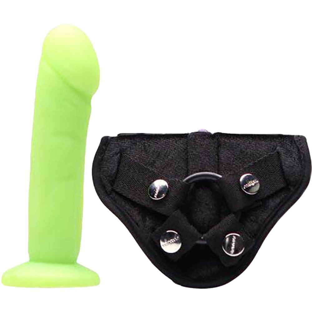 Strap-On Harness Kits | Vamp Silicone Dildo And Harness Kit – Lime