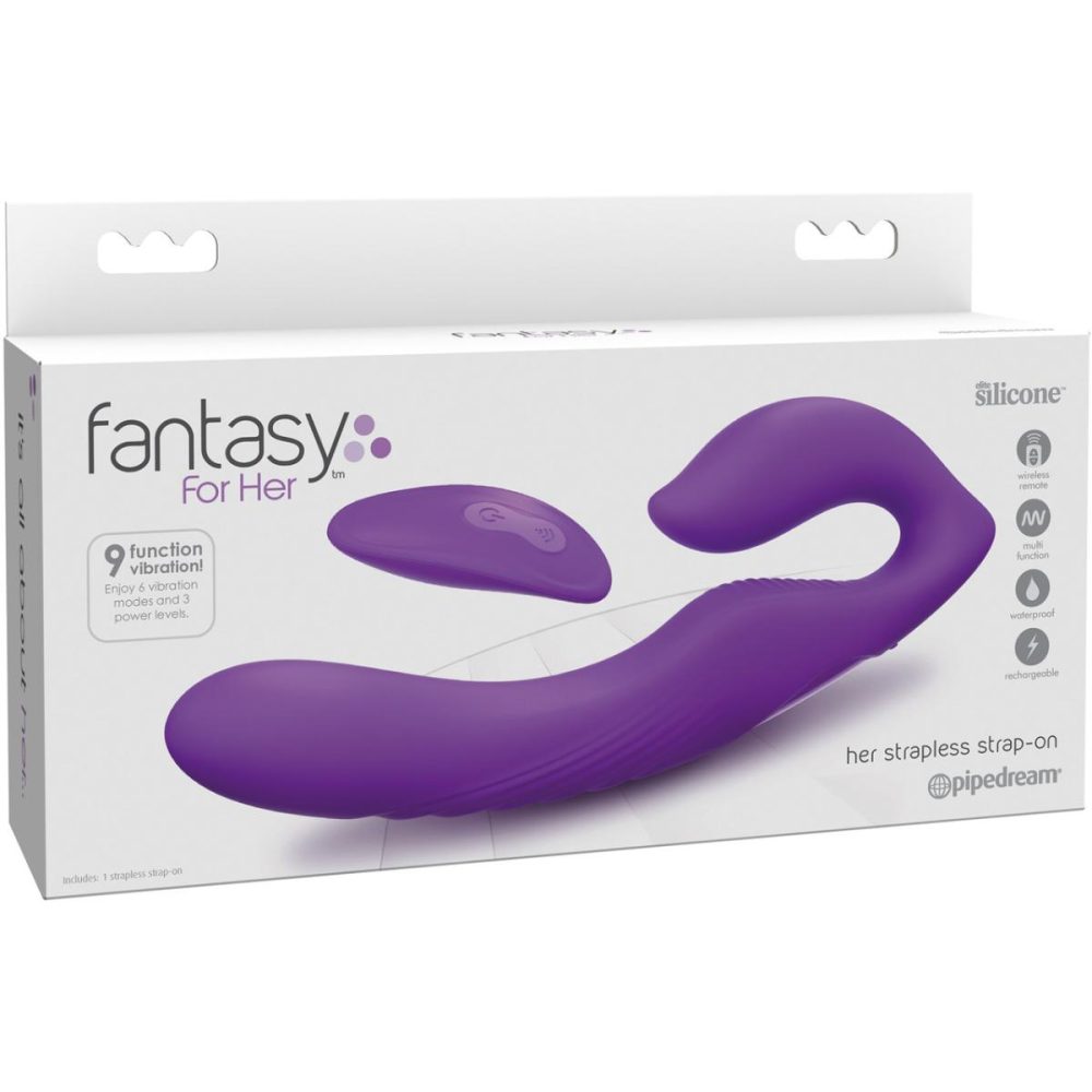 Strapless Strap-On Dildos | Fantasy For Her – Her Ultimate Silicone Remote Control Strapless Strap-on