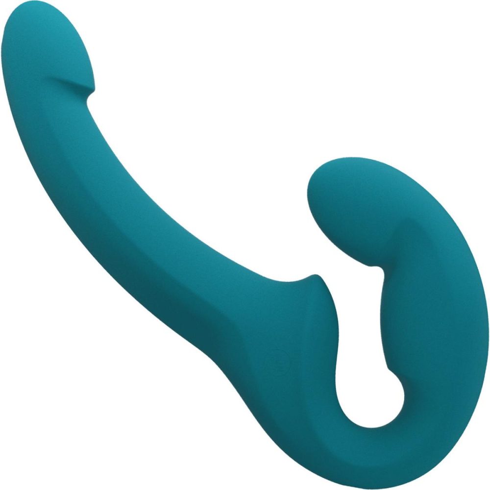 Strapless Strap-On Dildos | Share Lite Silicone Double Dildo – Deep Sea Blue