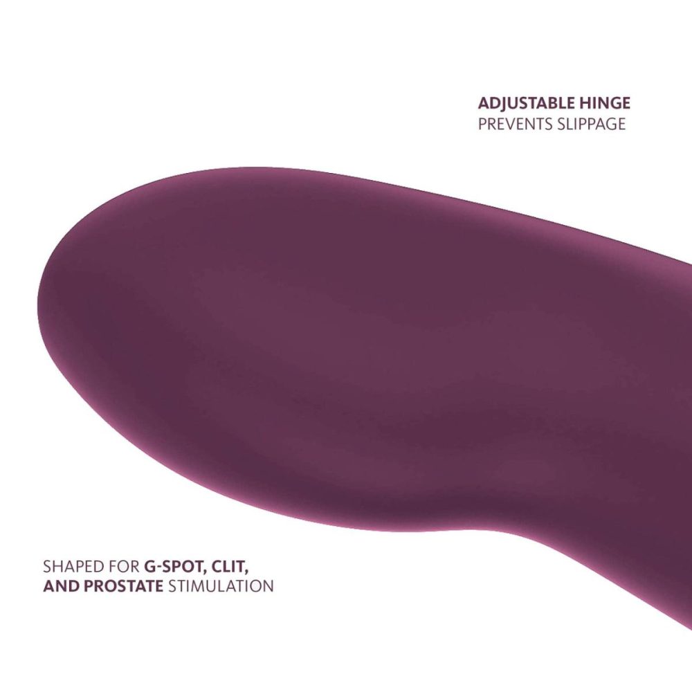 Strapless Strap-On Dildos | SHARE VIBE PRO Vibrating Silicone Double Dildo – Burgundy