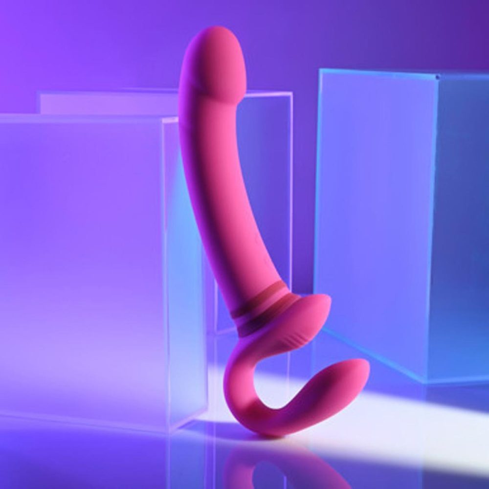 Strapless Strap-On Dildos | Sharing Is Caring Rechargeable Waterproof Silicone Vibrating Strapless Strap-On Dildo