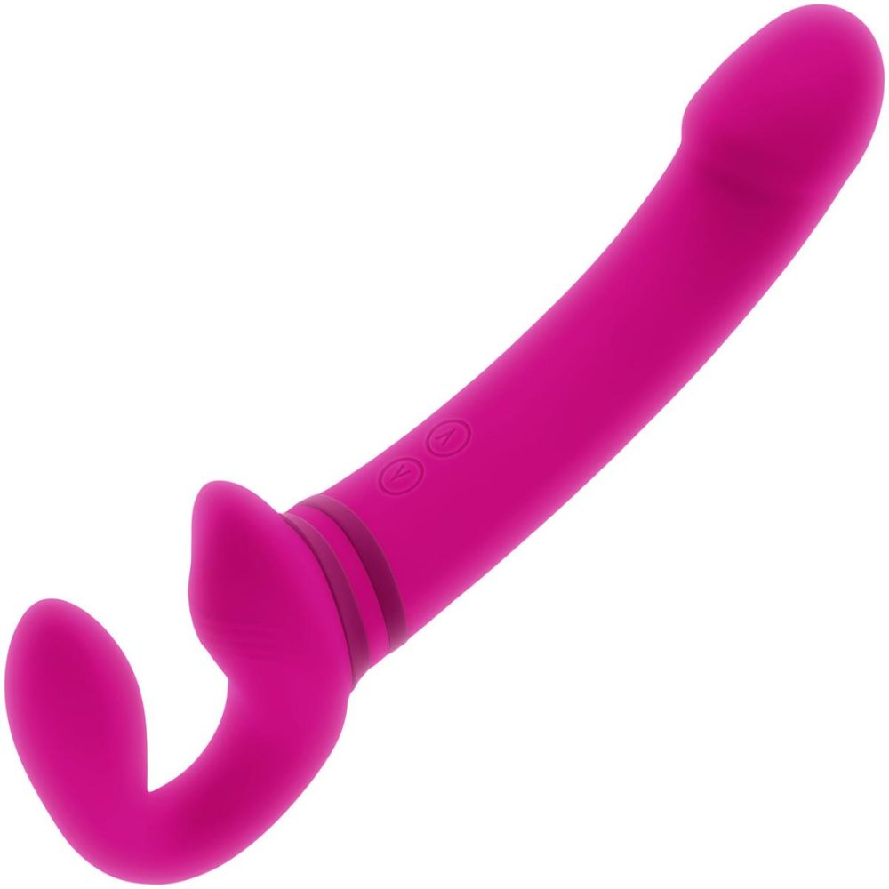 Strapless Strap-On Dildos | Sharing Is Caring Rechargeable Waterproof Silicone Vibrating Strapless Strap-On Dildo