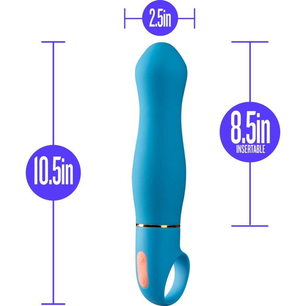 Traditional Vibrators | Aria Exciting AF 10-Function Silicone Waterproof Vibrator – Blue