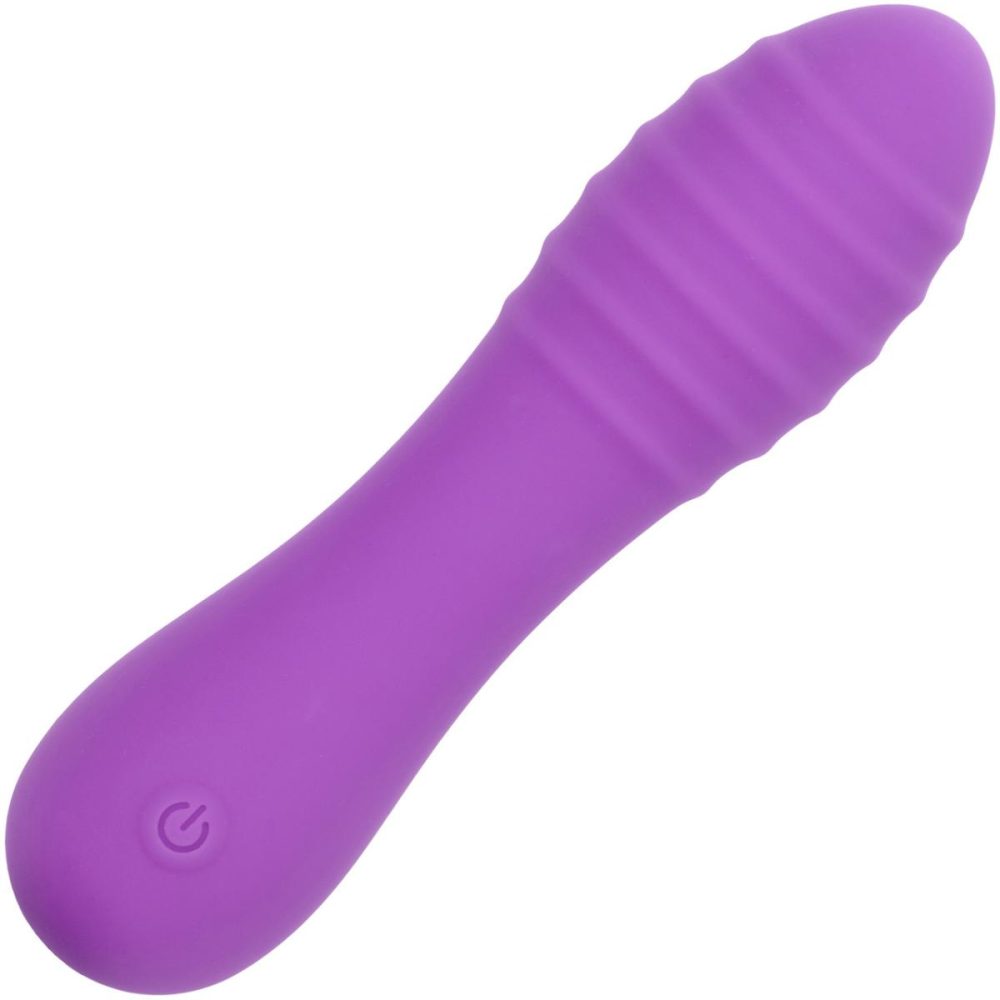 Traditional Vibrators | Bliss Liquid Silicone Ripple Rechargeable Waterproof Clitoral Vibrator – Purple