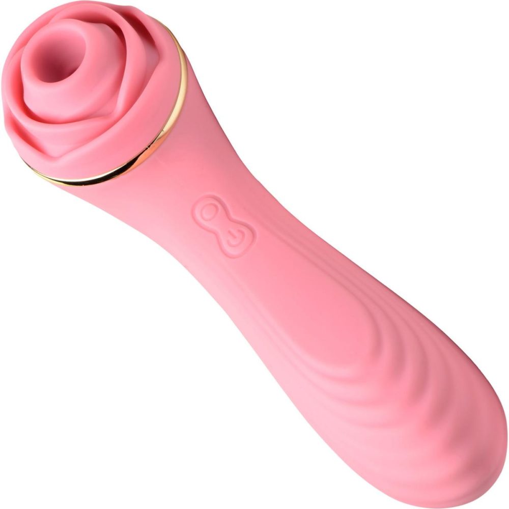 Traditional Vibrators | Bloomgasm Passion Petals 10X Air-Stim Silicone Rose Clitoral Stimulator With Insertable Vibrator – Pink