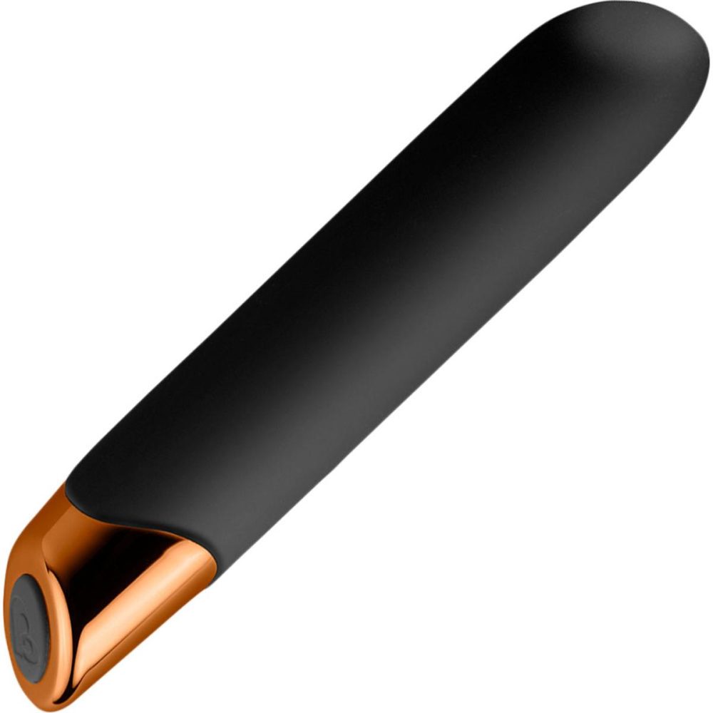 Traditional Vibrators | Chaiamo 10-Function Rechargeable Silicone Vibrator by Rocks-Off – Black