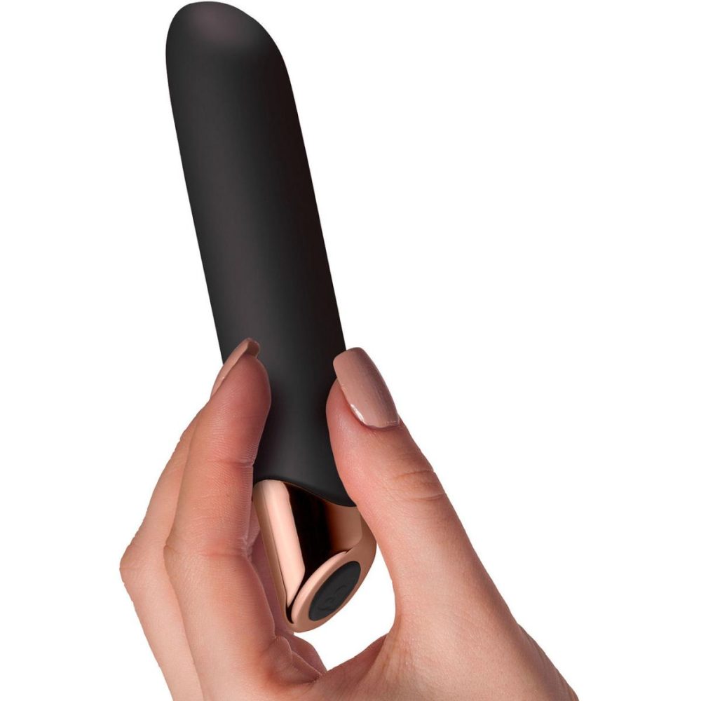 Traditional Vibrators | Chaiamo 10-Function Rechargeable Silicone Vibrator by Rocks-Off – Black