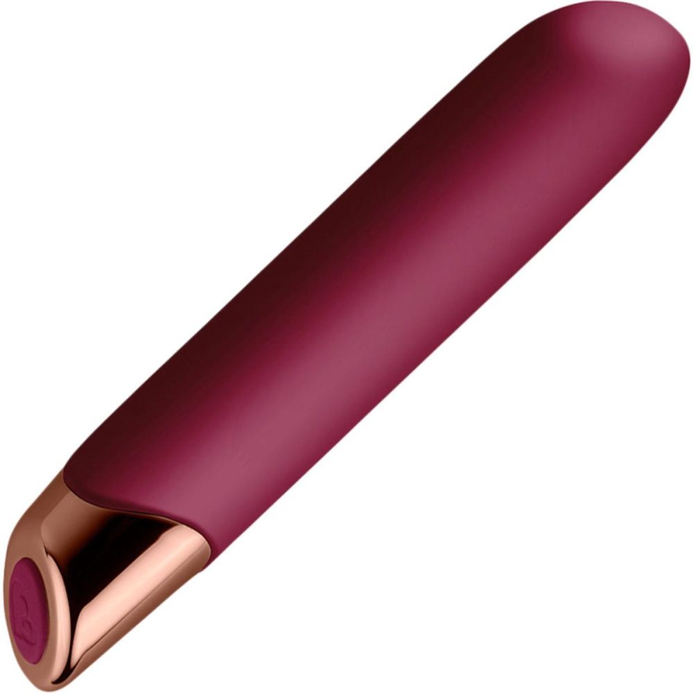 Traditional Vibrators | Chaiamo 10-Function Rechargeable Silicone Vibrator by Rocks-Off – Burgundy