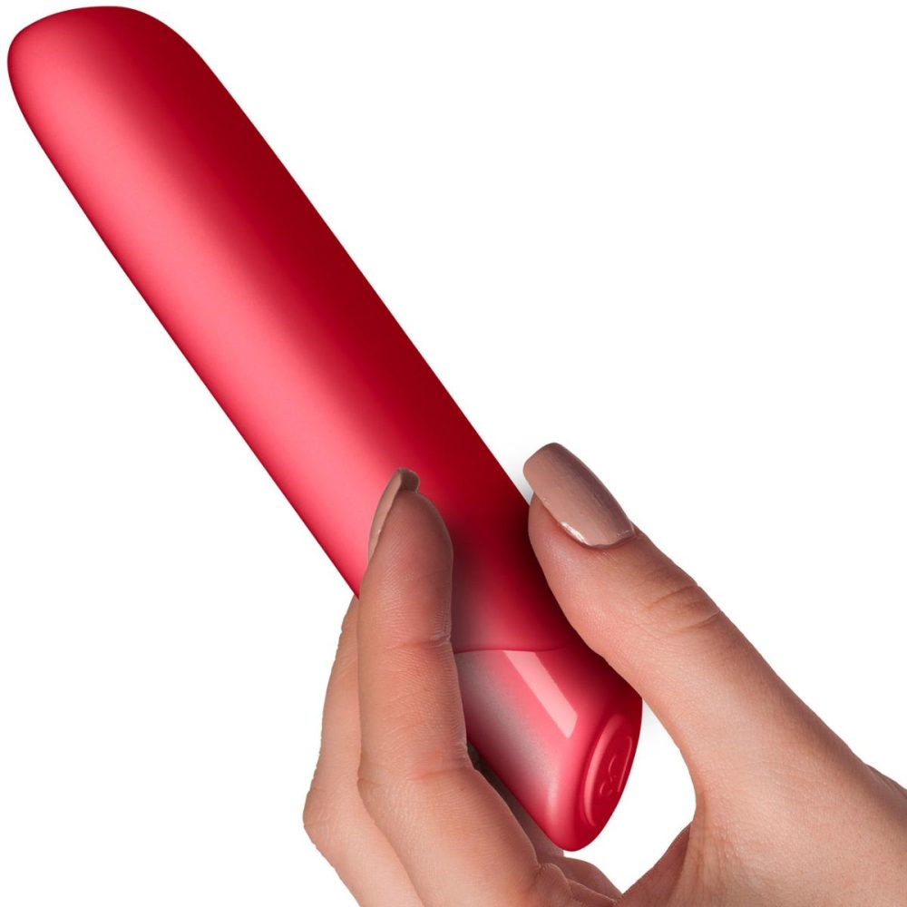 Traditional Vibrators | Cool Coral Silicone 10 Function Waterproof Rechargeable Vibrator