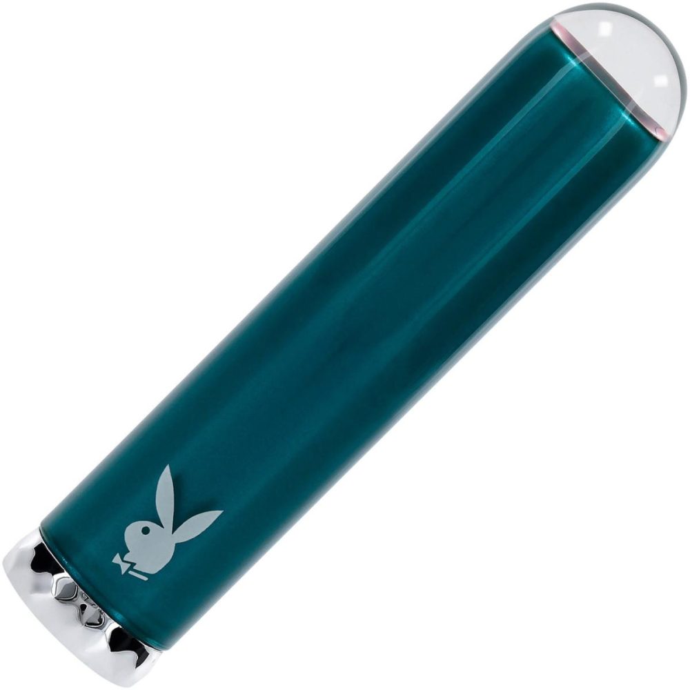 Traditional Vibrators | Emerald Rechargeable Waterproof Glass Vibrator