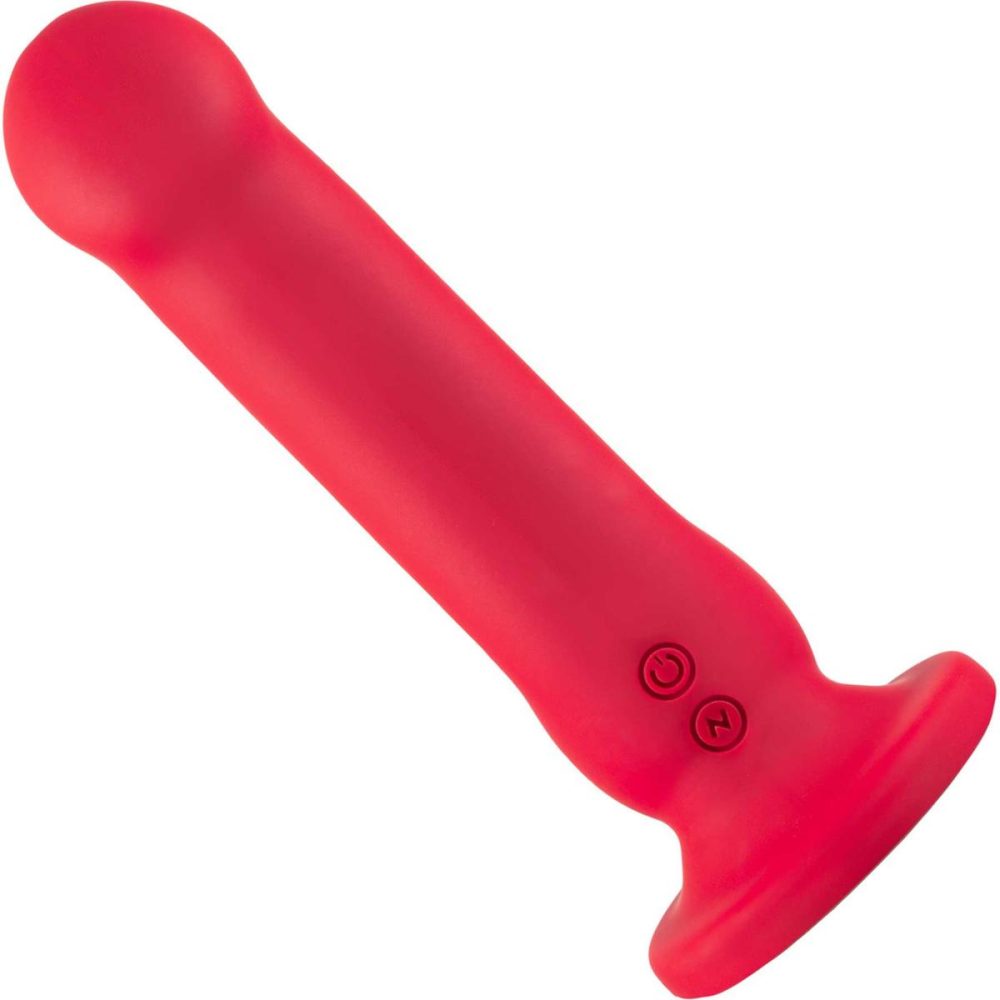 Traditional Vibrators | Impressions Las Vegas Rechargeable Waterproof Silicone Suction Cup Vibrator – Crimson