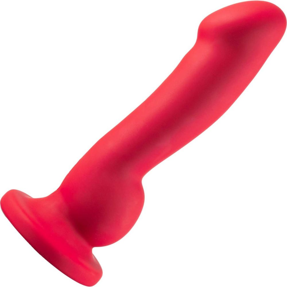 Traditional Vibrators | Impressions Las Vegas Rechargeable Waterproof Silicone Suction Cup Vibrator – Crimson