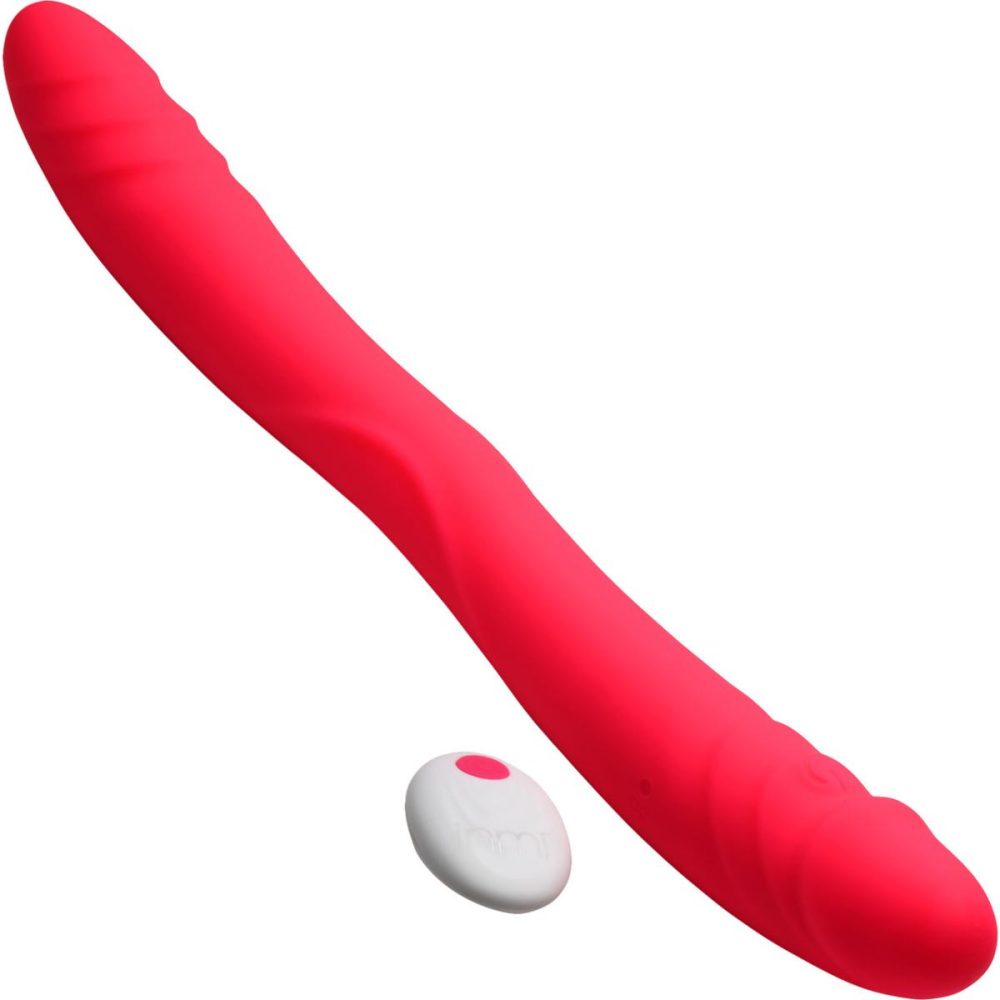 Traditional Vibrators | Inmi 7X Double Down Rechargeable Silicone Double Vibrating Dildo With Remote – Pink