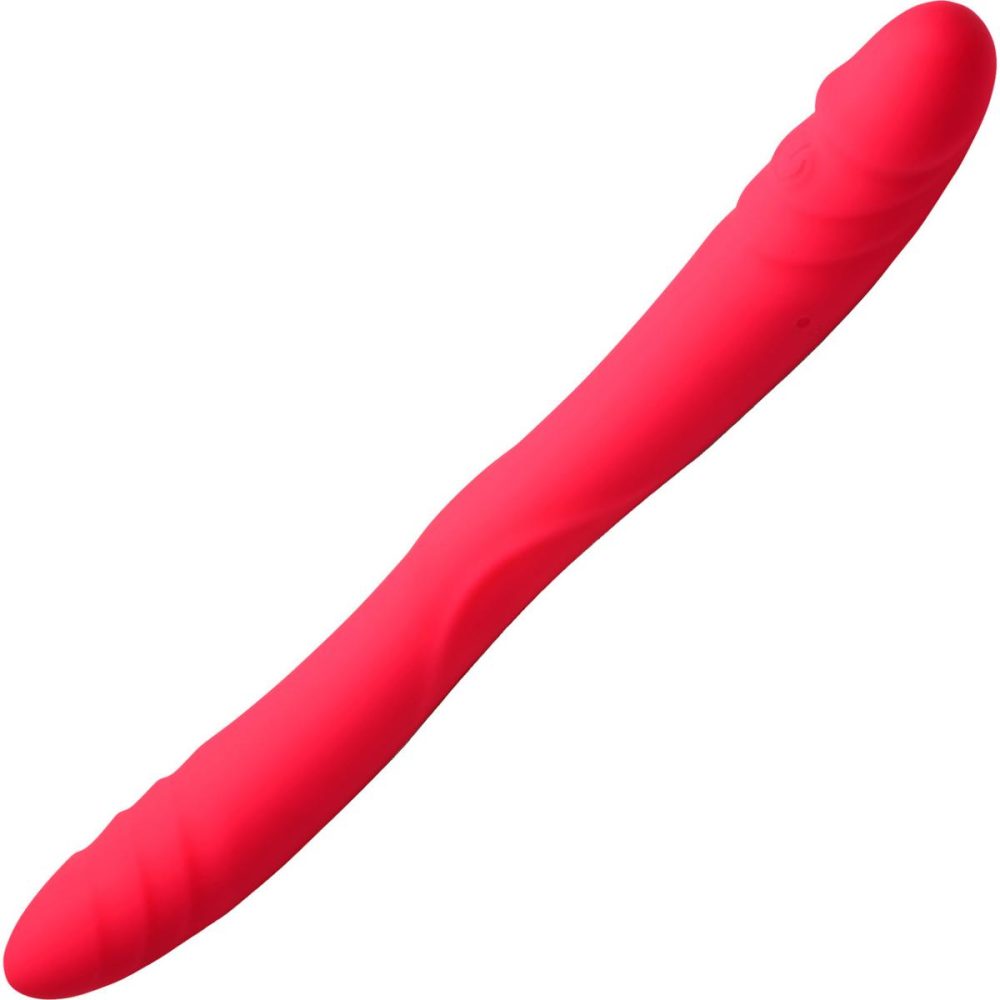 Traditional Vibrators | Inmi 7X Double Down Rechargeable Silicone Double Vibrating Dildo With Remote – Pink