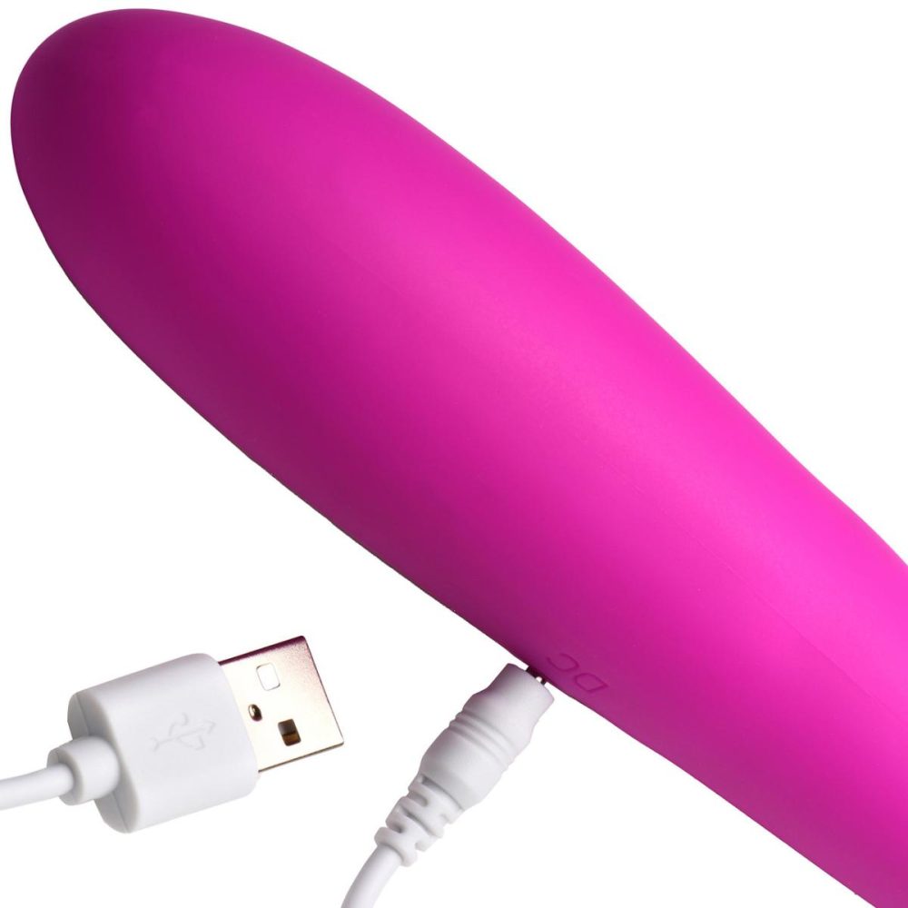 Traditional Vibrators | Inmi 7X Double Team Rechargeable Silicone Double Vibrating Dildo With Remote – Purple