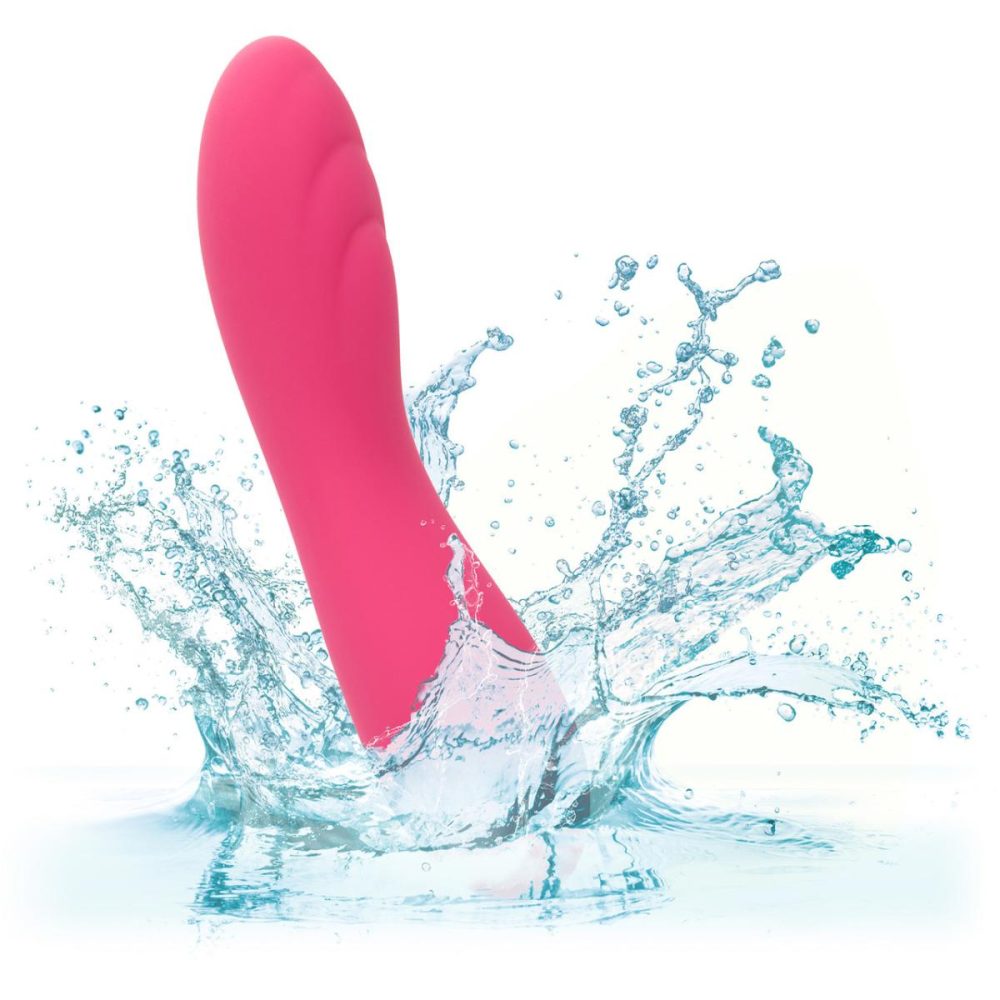 Traditional Vibrators | Liquid Silicone Pixies Ripple Rechargeable Waterproof Vibrator – Pink