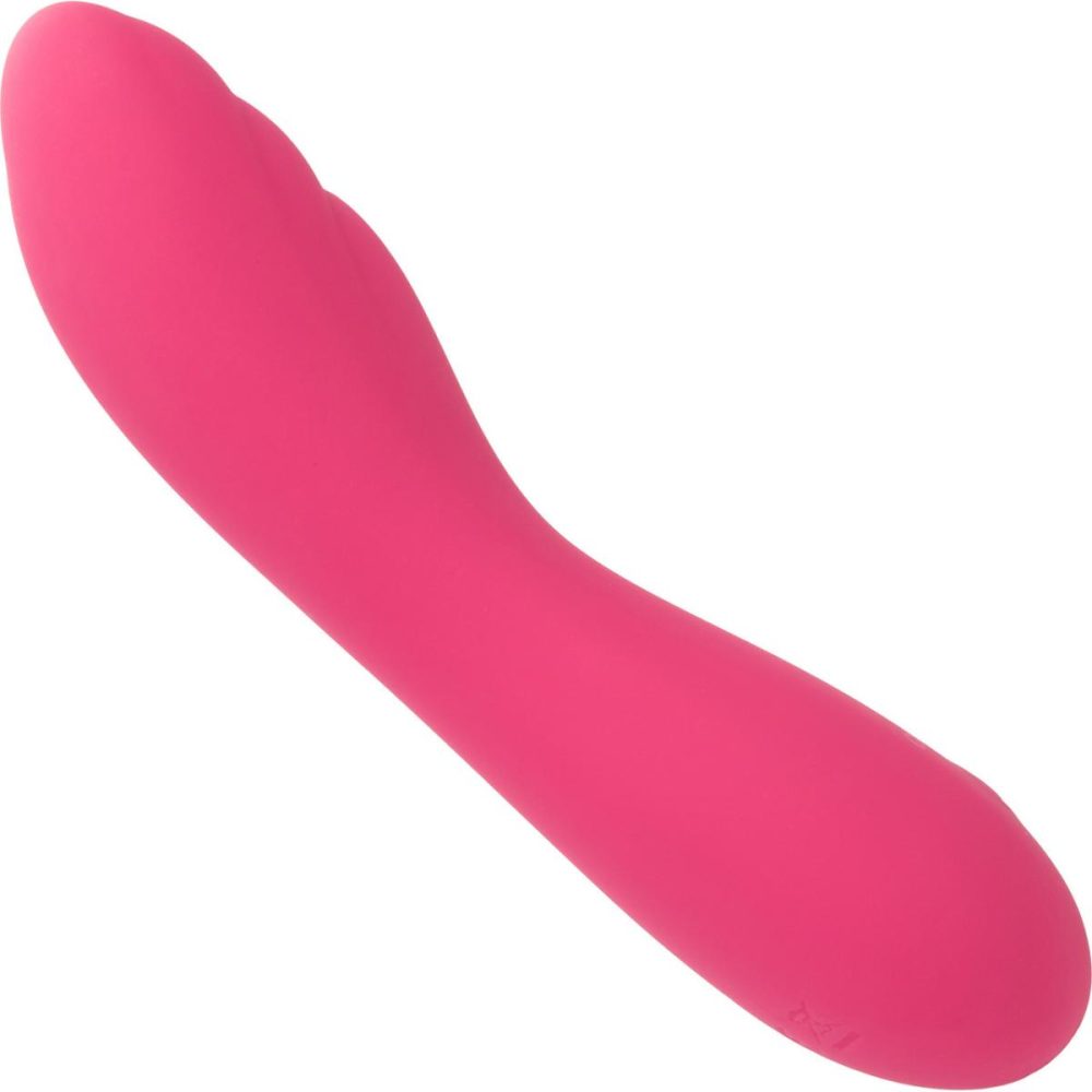 Traditional Vibrators | Liquid Silicone Pixies Ripple Rechargeable Waterproof Vibrator – Pink