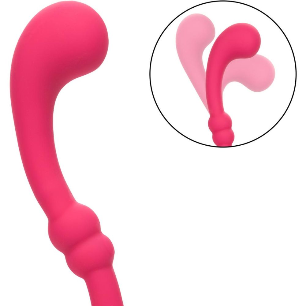 Traditional Vibrators | Pretty Little Wands Curvy Rechargeable Silicone Flexible Vibrator – Pink