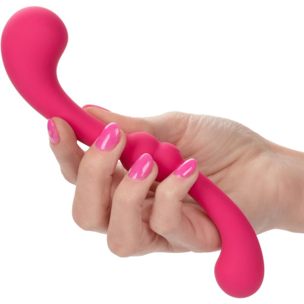 Traditional Vibrators | Pretty Little Wands Curvy Rechargeable Silicone Flexible Vibrator – Pink