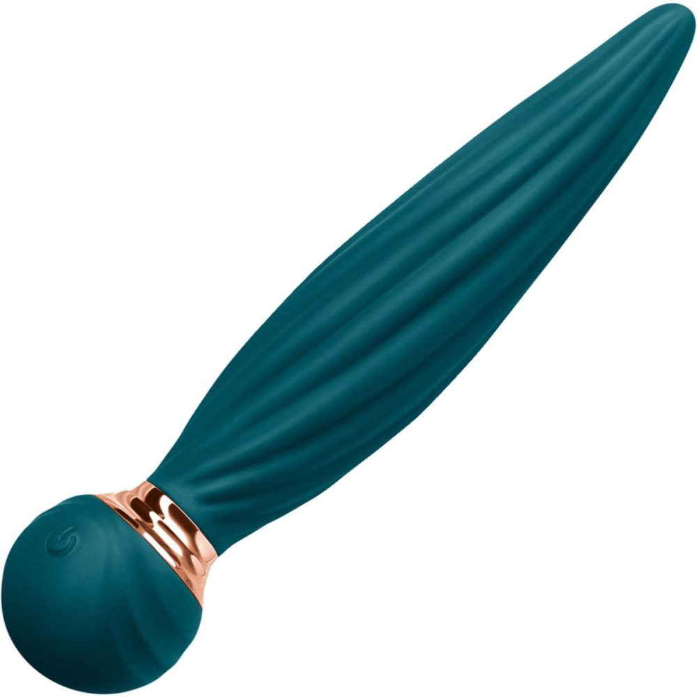 Traditional Vibrators | Sugar Pop Twist Rechargeable Silicone Gyrating Insertable Vibrator – Teal