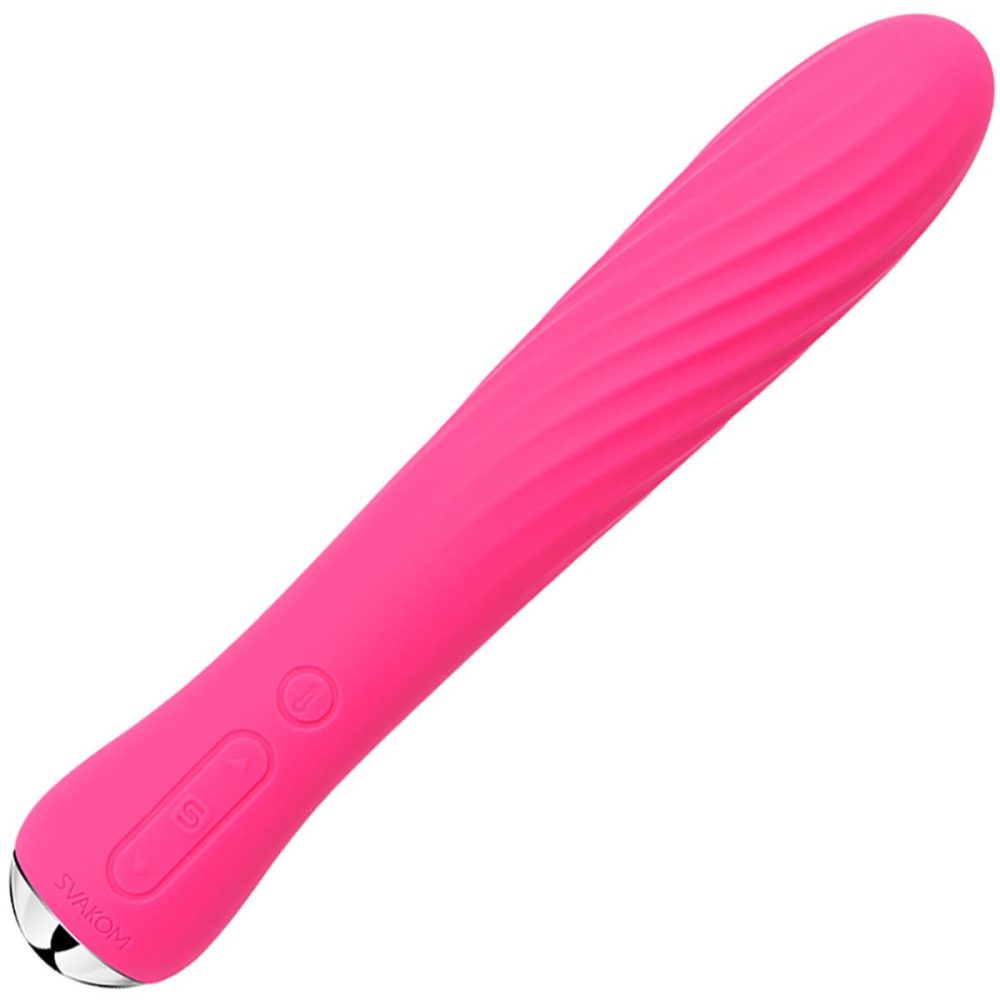 Traditional Vibrators | SVAKOM Anya Silicone Rechargeable Warming Vibrator – Pink