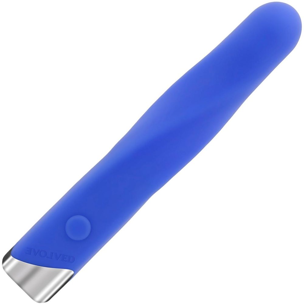 Traditional Vibrators | Twisted Temptation Rechargeable Waterproof Silicone Vibrator – Blue