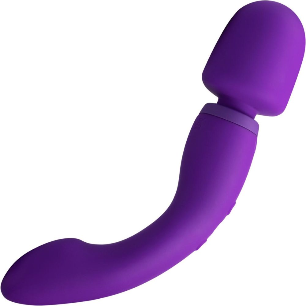 Traditional Vibrators | Wellness Dual Sense Rechargeable Silicone Dual Use Wand Style – Purple