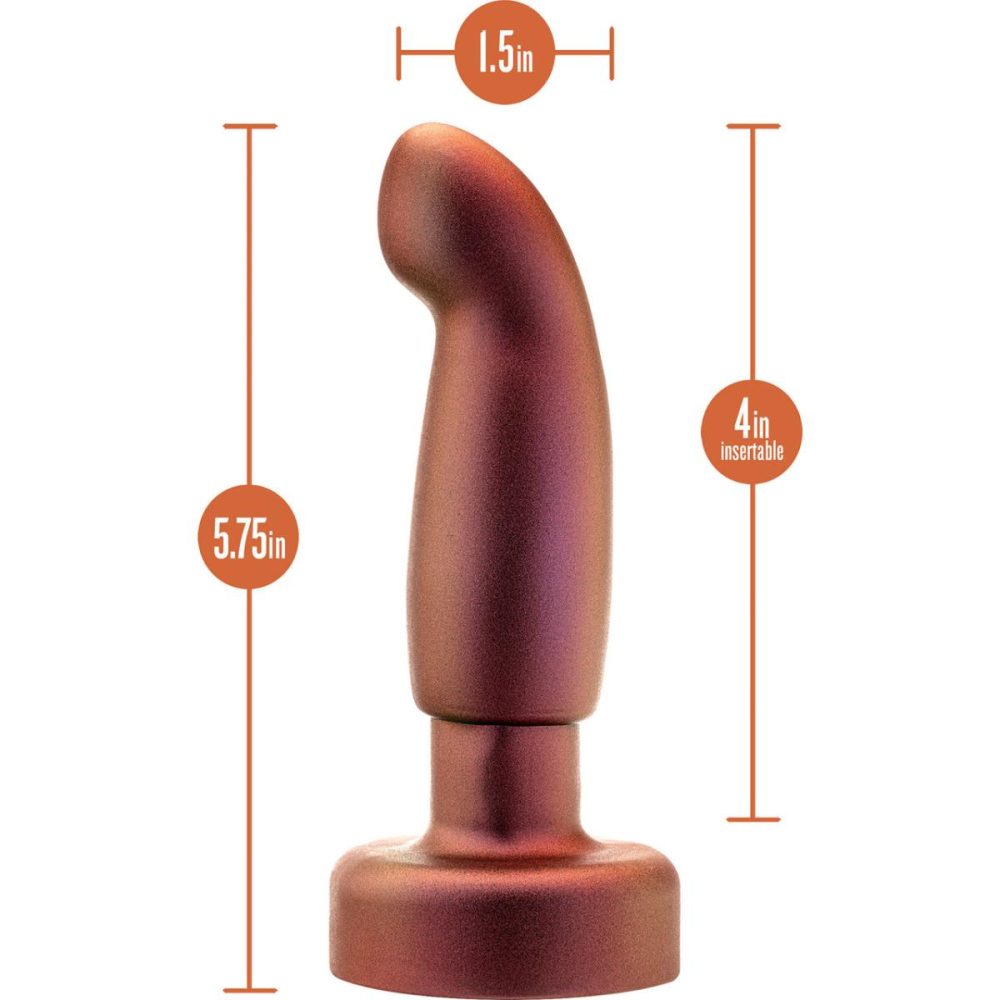 Vibrating Butt Plugs & Probes | Anal Adventures Matrix Bionic Silicone Vibrating, Gyrating, Rotating Remote Butt Plug – Cosmic Copper