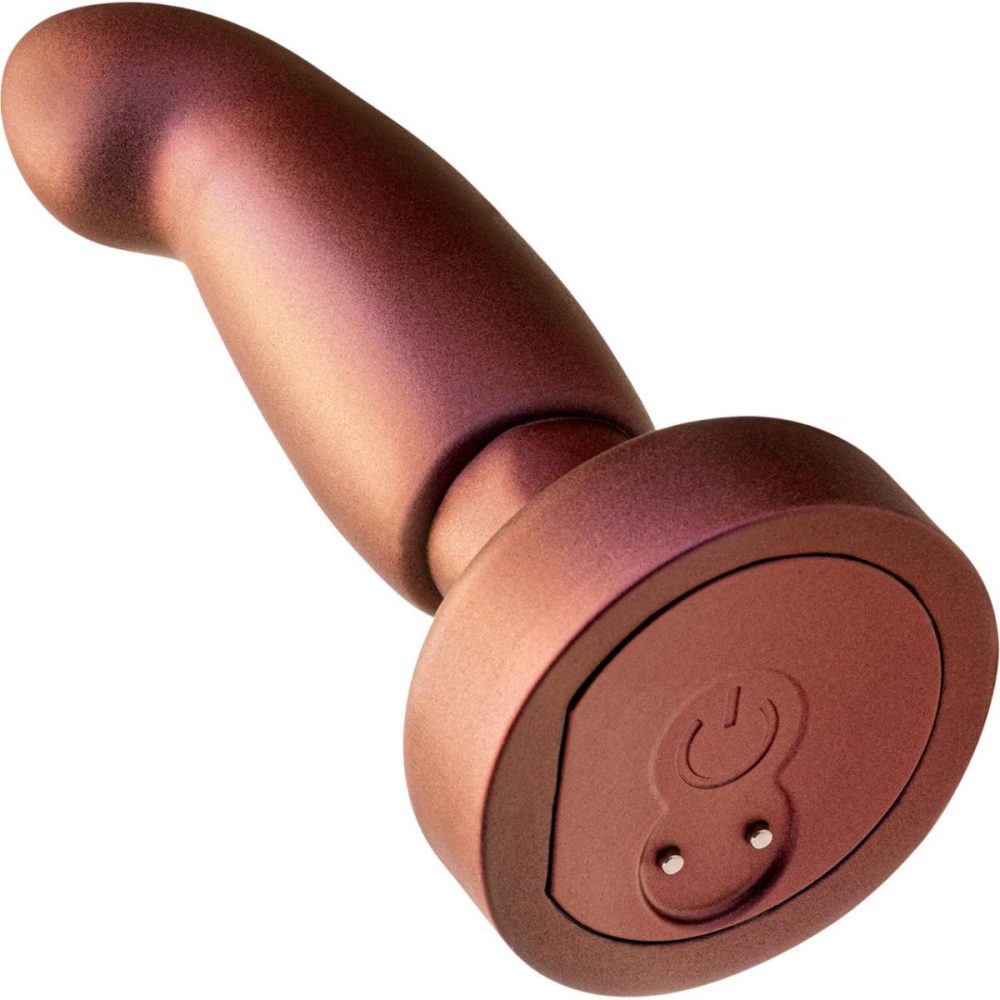 Vibrating Butt Plugs & Probes | Anal Adventures Matrix Bionic Silicone Vibrating, Gyrating, Rotating Remote Butt Plug – Cosmic Copper