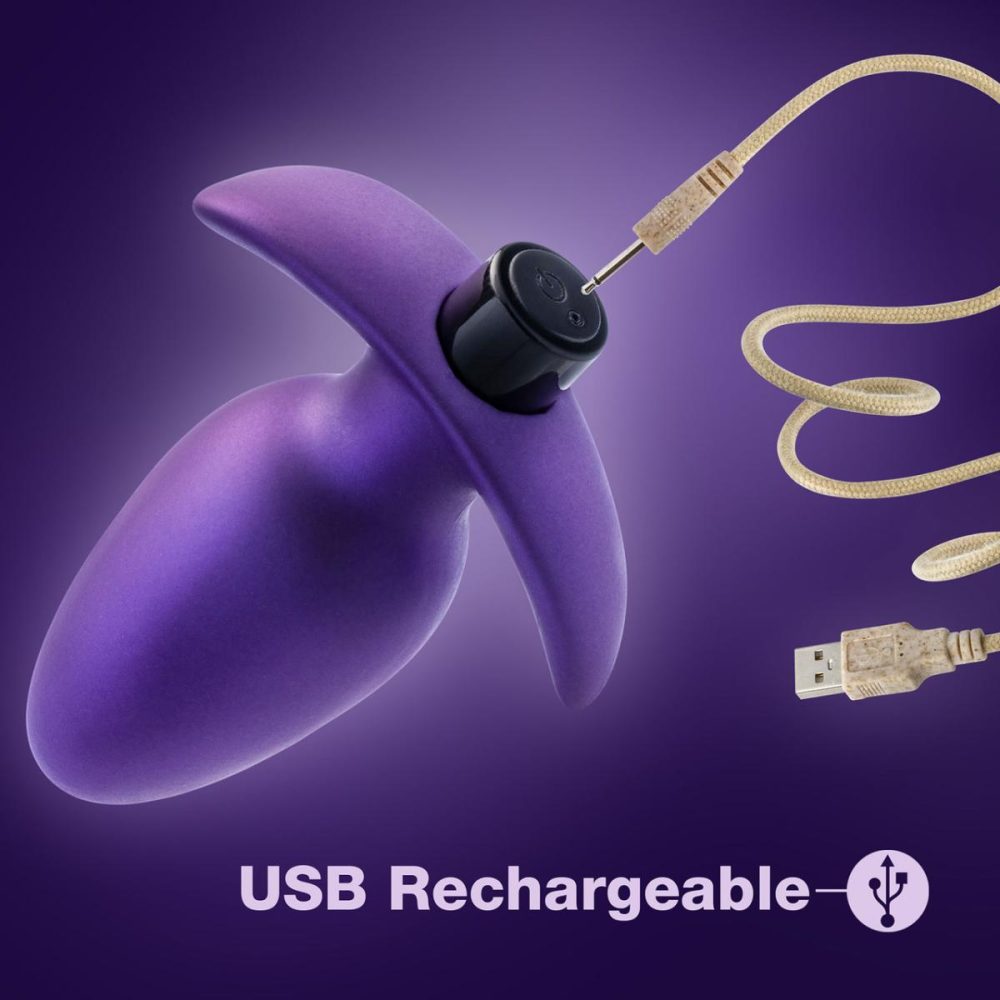 Vibrating Butt Plugs & Probes | Anal Adventures Matrix Excelsior Silicone Rechargeable Vibrating Butt Plug – Astro Violet