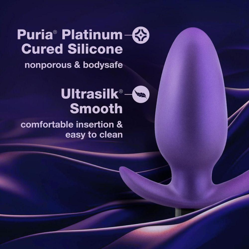 Vibrating Butt Plugs & Probes | Anal Adventures Matrix Excelsior Silicone Rechargeable Vibrating Butt Plug – Astro Violet