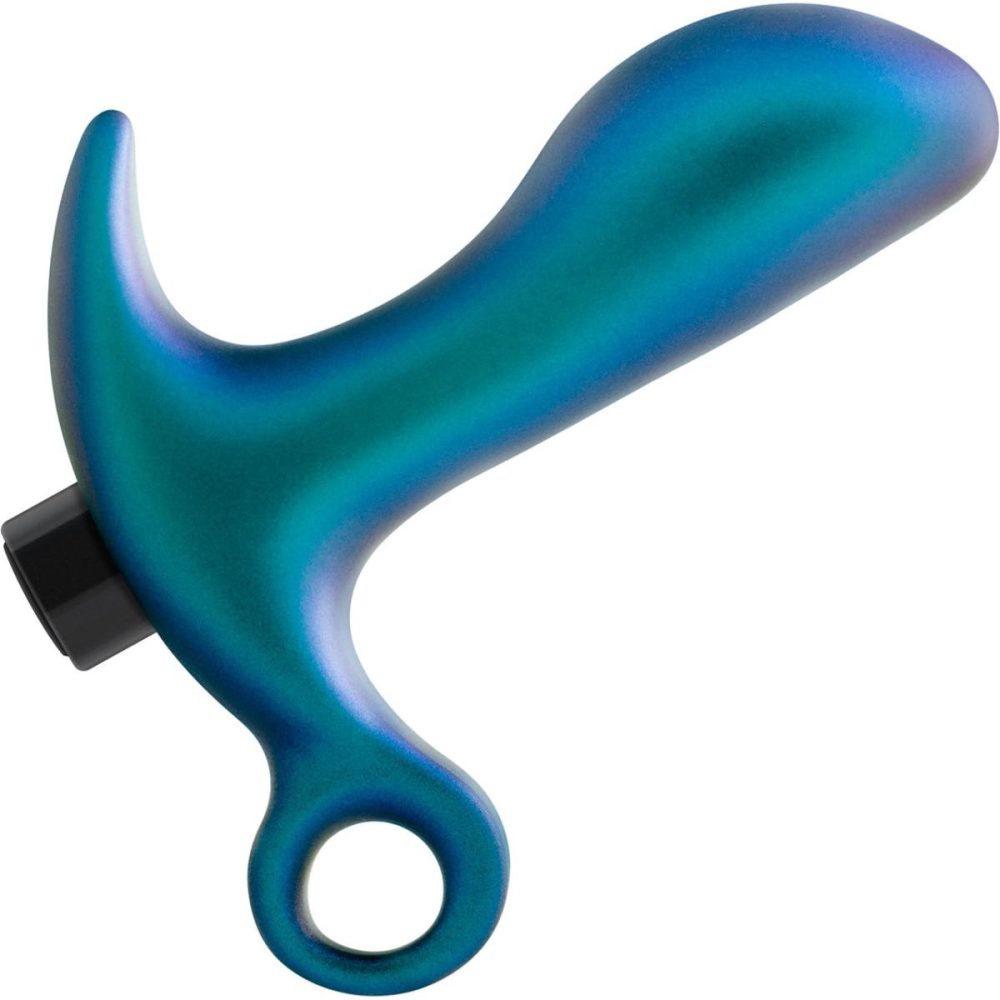 Vibrating Butt Plugs & Probes | Anal Adventures Matrix Teleportation Silicone Rechargeable Vibrating Butt Plug – Lunar Blue