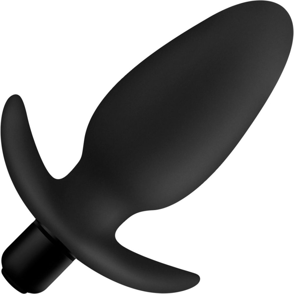 Vibrating Butt Plugs & Probes | Anal Adventures Platinum Silicone Vibrating Saddle Plug – Black