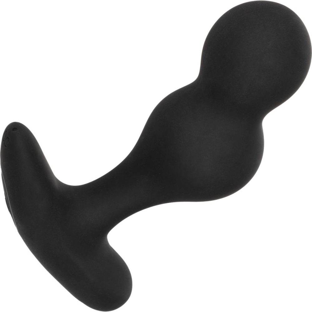 Vibrating Butt Plugs & Probes | COLT Dual Power Probe Rechargeable Waterproof Silicone Anal Vibrator – Black