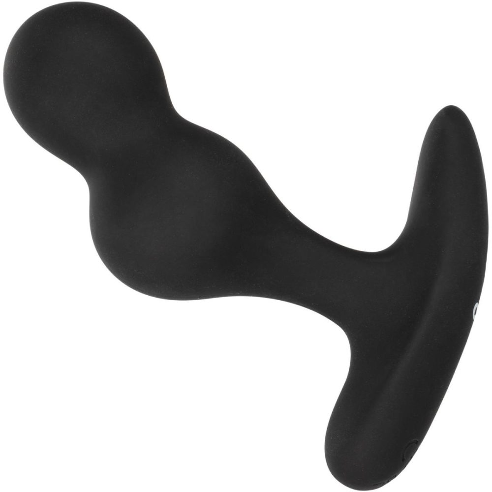 Vibrating Butt Plugs & Probes | COLT Dual Power Probe Rechargeable Waterproof Silicone Anal Vibrator – Black