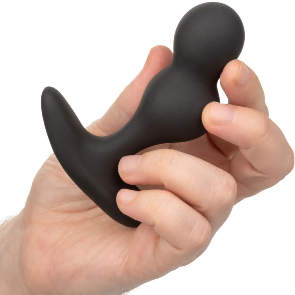 Vibrating Butt Plugs & Probes | COLT Dual Power Probe Rechargeable Waterproof Silicone Anal Vibrator – Black