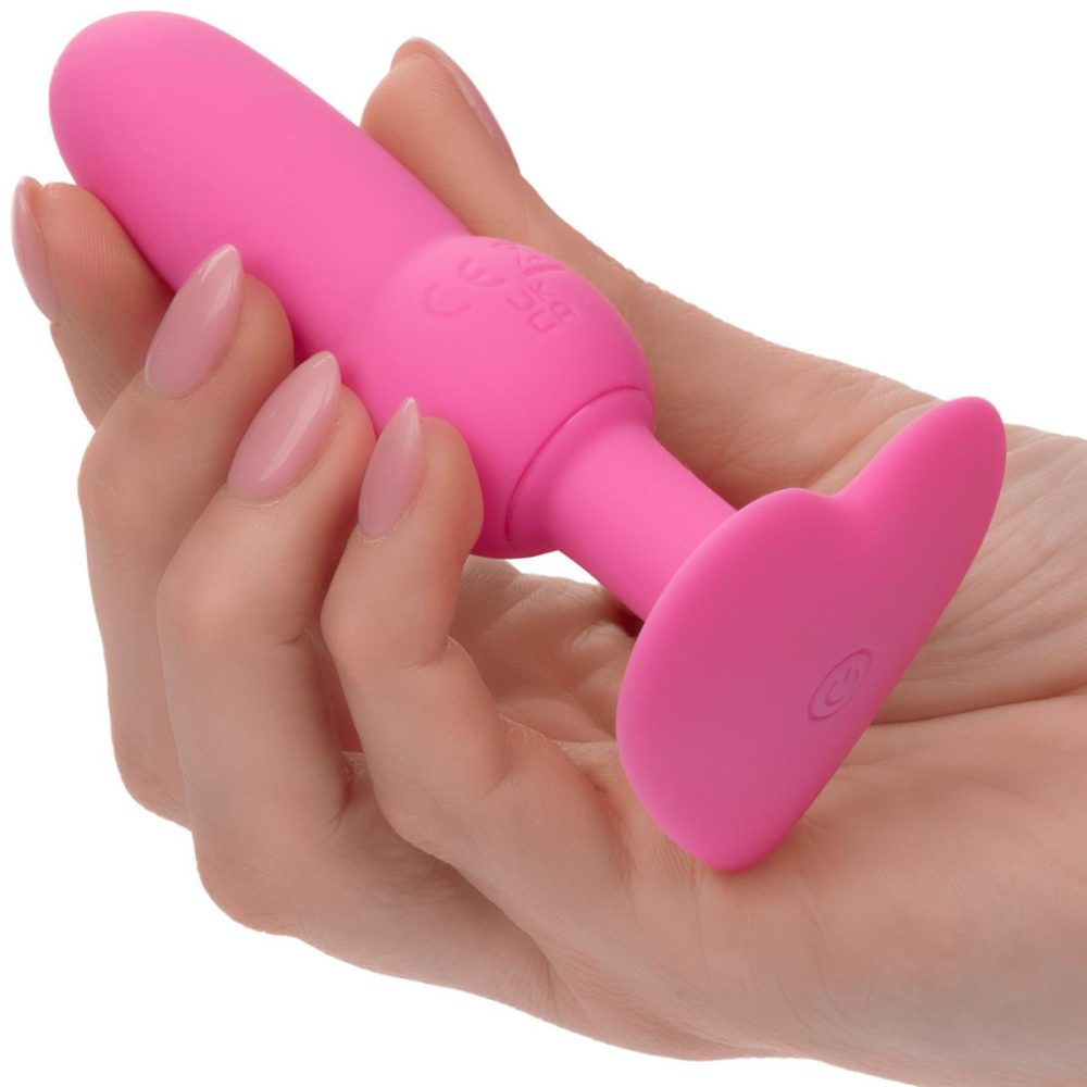 Vibrating Butt Plugs & Probes | First Time Vibrating Beaded Probe Rechargeable Waterproof Silicone Butt Plug – Pink