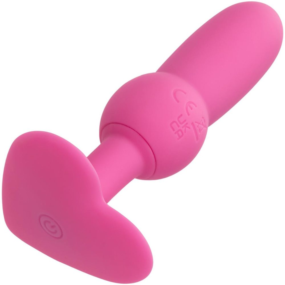 Vibrating Butt Plugs & Probes | First Time Vibrating Beaded Probe Rechargeable Waterproof Silicone Butt Plug – Pink