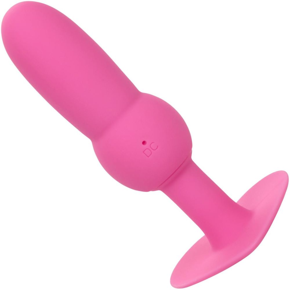 Vibrating Butt Plugs & Probes | First Time Vibrating Beaded Probe Rechargeable Waterproof Silicone Butt Plug – Pink