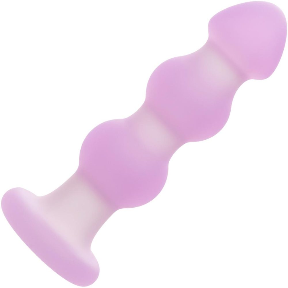 Vibrating Butt Plugs & Probes | Lavender Haze Beaded Probe Rechargeable Waterproof Silicone Vibrating Butt Plug