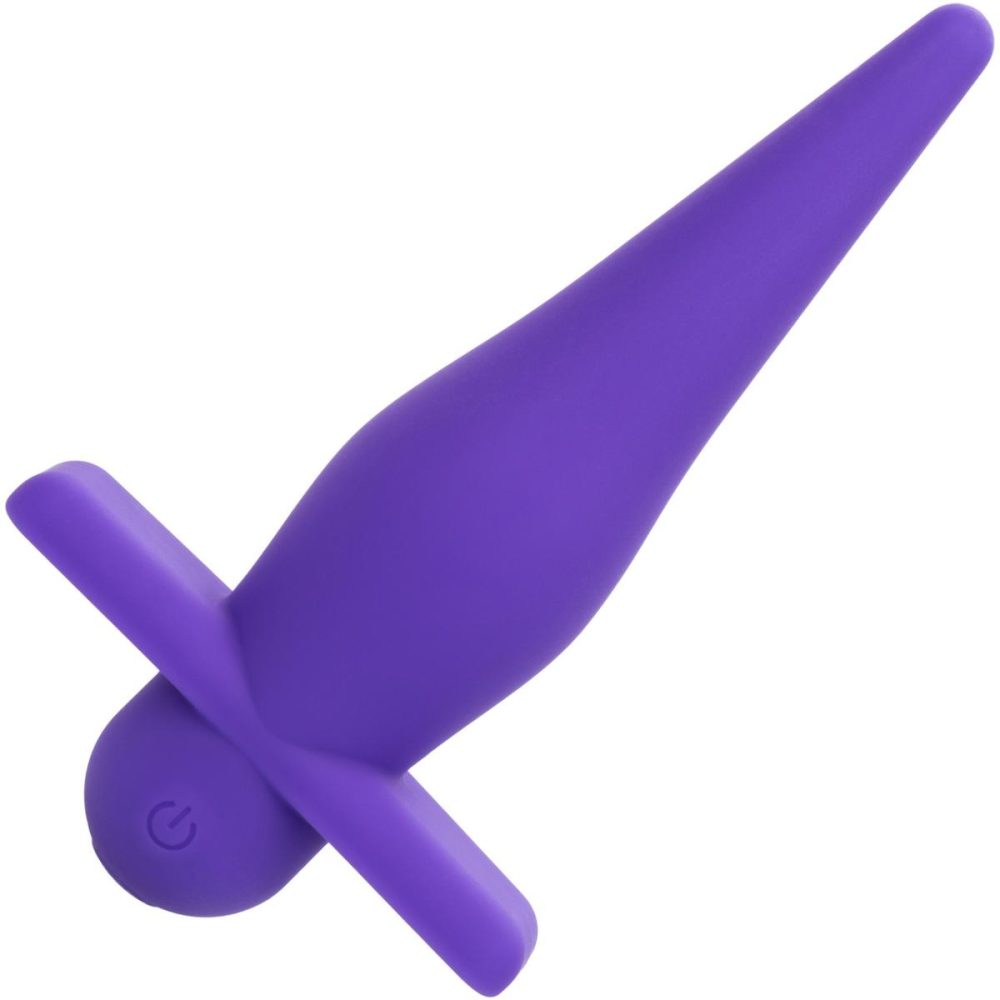 Vibrating Butt Plugs & Probes | Rechargeable High Intensity Silicone Waterproof Vibrating Anal Probe – Purple