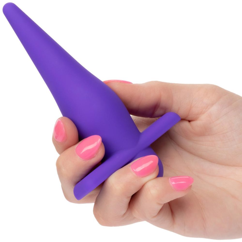 Vibrating Butt Plugs & Probes | Rechargeable High Intensity Silicone Waterproof Vibrating Anal Probe – Purple