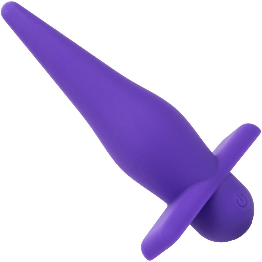 Vibrating Butt Plugs & Probes | Rechargeable High Intensity Silicone Waterproof Vibrating Anal Probe – Purple