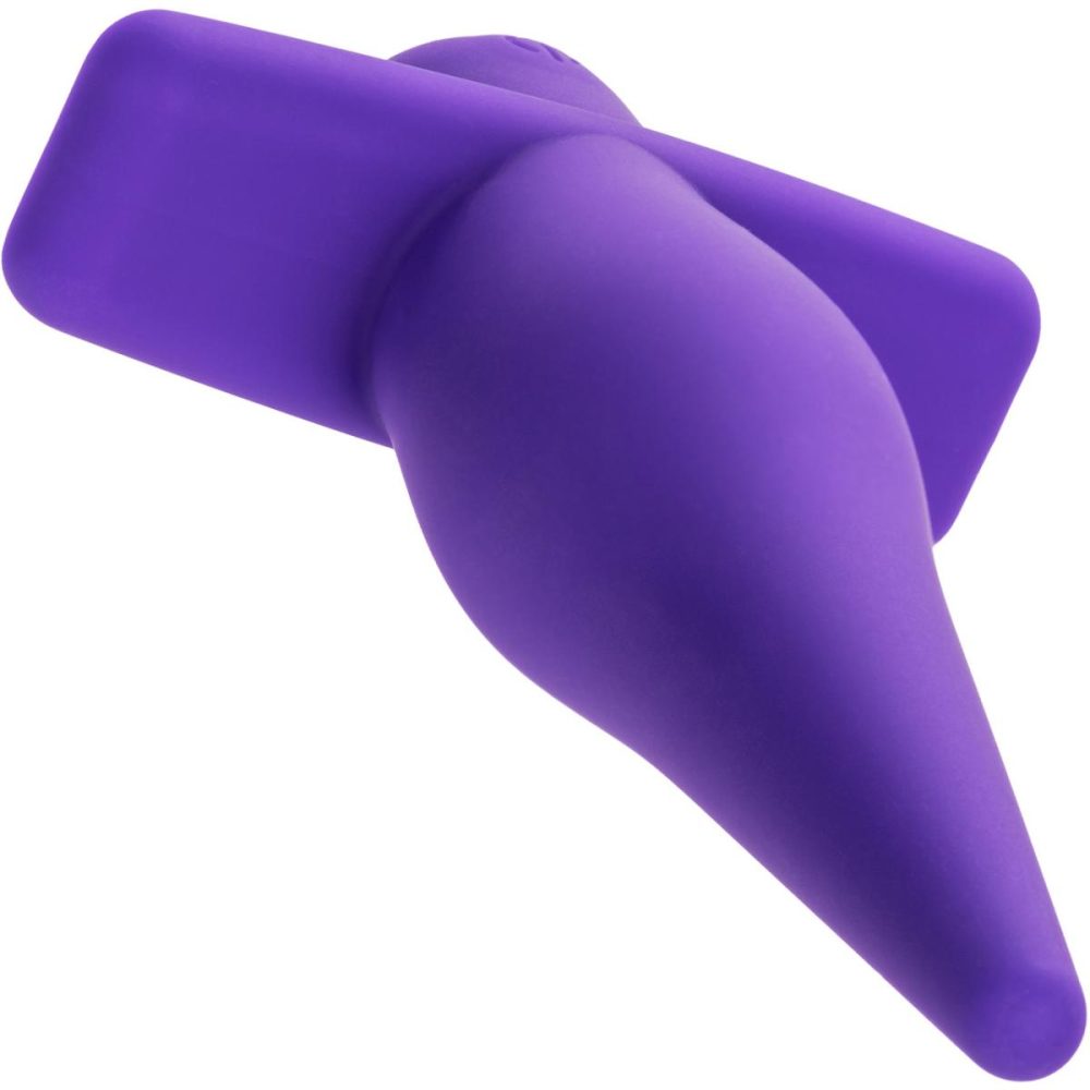 Vibrating Butt Plugs & Probes | Rechargeable High Intensity Silicone Waterproof Vibrating Anal Probe – Purple